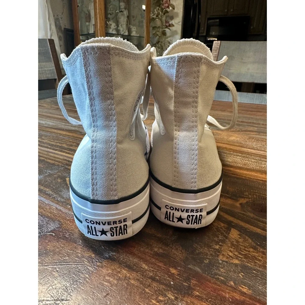 Converse Chuck Taylor All Star Lift Platform High Top White Sneakers 560846F 6.5 - Picture 4 of 9